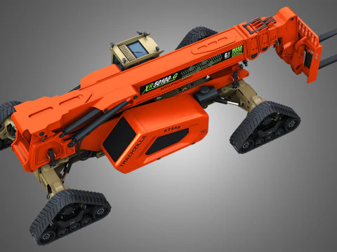Trackzilla XR50100-G Xtreme Telehandler 3D Model