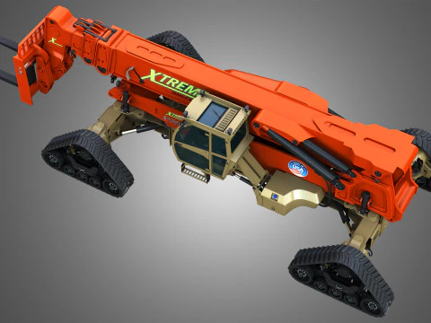 Trackzilla XR50100-G Xtreme Telehandler 3D Model
