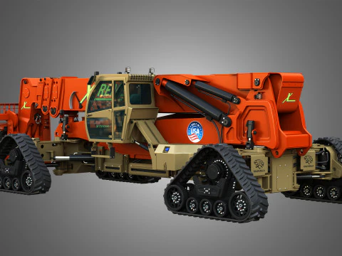 Trackzilla XR50100-G Xtreme Telehandler 3D Model