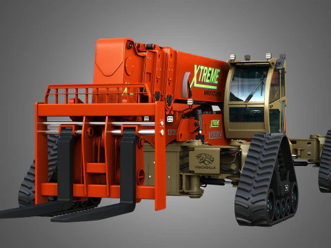 Trackzilla XR50100-G Xtreme Telehandler 3D Model