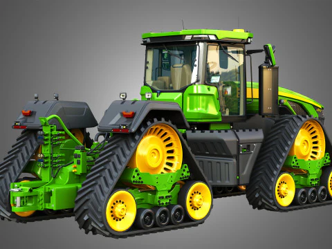 9RX 830 Articulated Tractor 3D Model