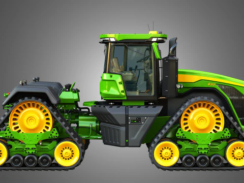 9RX 830 Articulated Tractor 3D Model