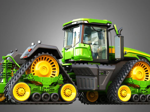 9RX 830 Articulated Tractor 3D Model