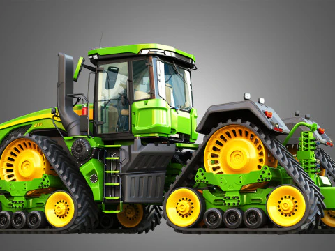 9RX 830 Articulated Tractor 3D Model
