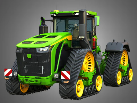 9RX 830 Articulated Tractor 3D Model