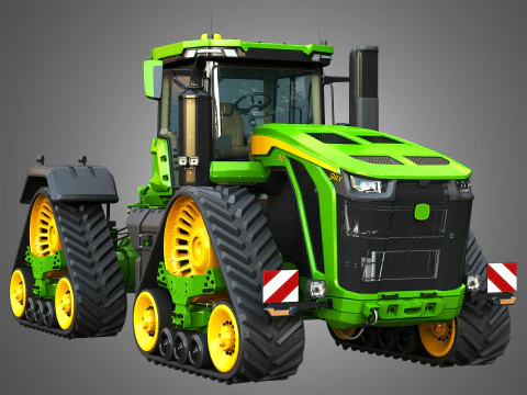 9RX 830 Articulated Tractor 3D Model