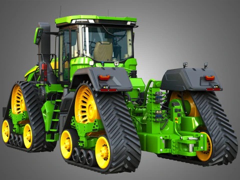 9RX 830 Articulated Tractor 3D Model