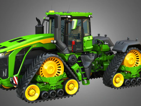 9RX 830 Articulated Tractor 3D Model