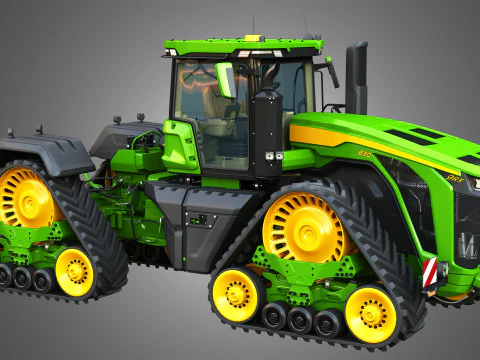 9RX 830 Articulated Tractor 3D Model