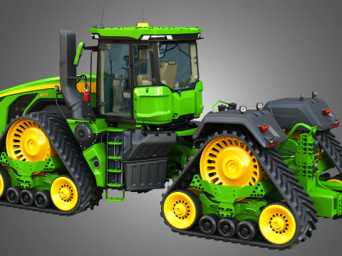 9RX 830 Articulated Tractor 3D Model