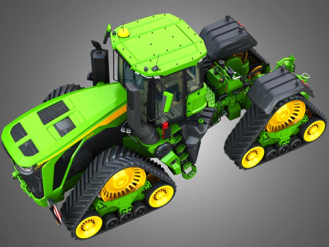 9RX 830 Articulated Tractor 3D Model