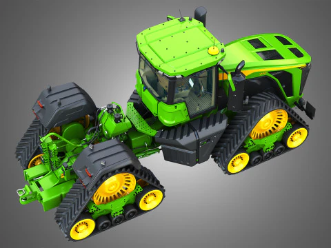 9RX 830 Articulated Tractor 3D Model