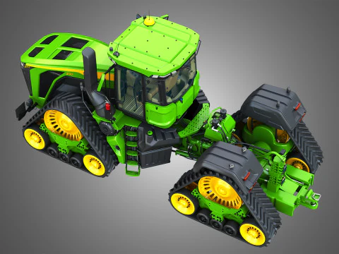 9RX 830 Articulated Tractor 3D Model