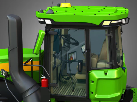 9RX 830 Articulated Tractor 3D Model