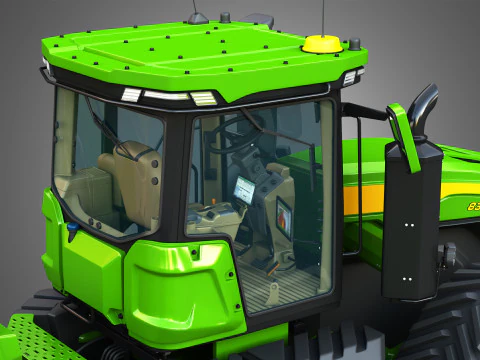 9RX 830 Articulated Tractor 3D Model