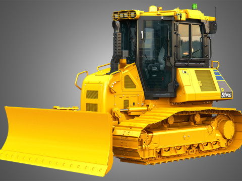 Dozer Perayap D51 PXi Model 3D