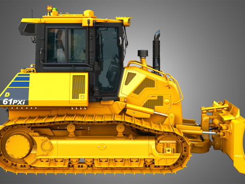 D61 PXi クローラー ドーザー 3Dモデル