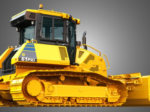 D61 PXi クローラー ドーザー 3Dモデル