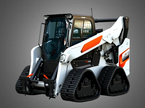 S86 Skid Steer Loader with Quad Track - Bucket 3D Model