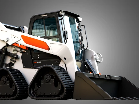 S86 Skid Steer Loader with Quad Track - Bucket 3D Model
