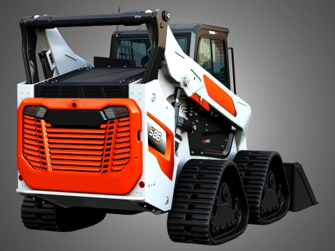 S86 Skid Steer Loader with Quad Track - Bucket 3D Model