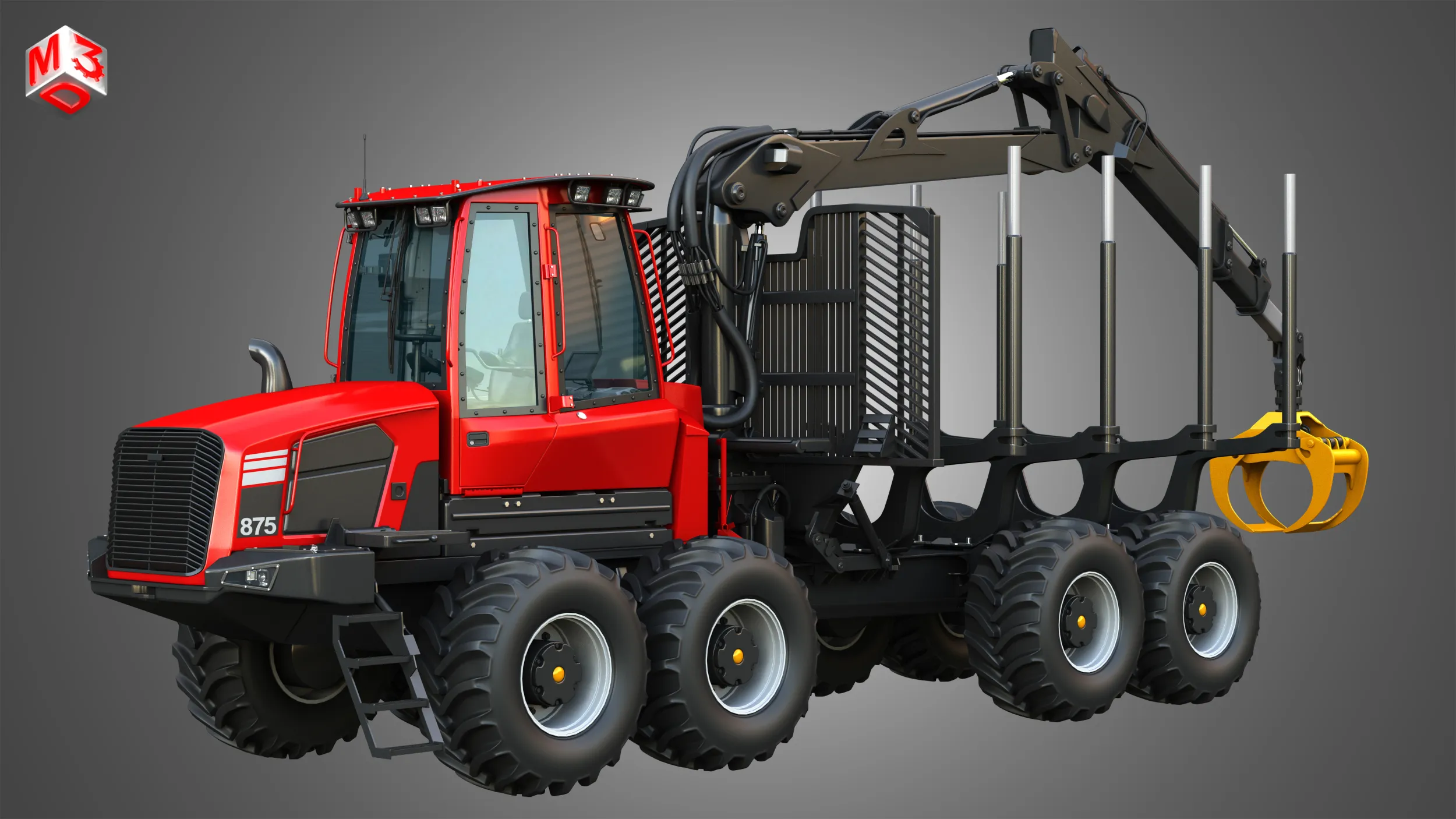 875 포워더 3D 모델 .c4d .max .obj .3ds .fbx .stl .blend 