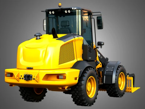 326 P-Tier Compact Wheel Loader - Grapple 3D Model