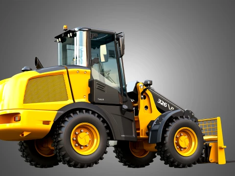 326 P-Tier Compact Wheel Loader - Pallet Fork 3D Model