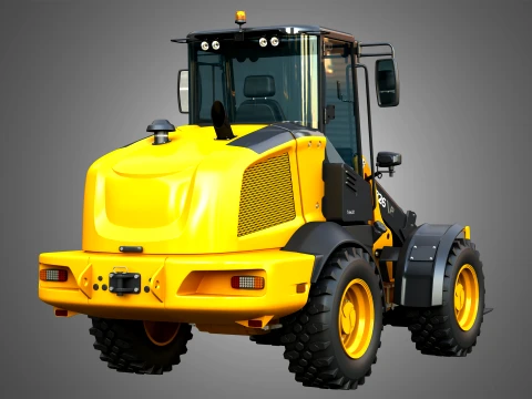 326 P-Tier Compact Wheel Loader - Pallet Fork 3D Model