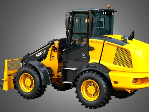 326 P-Tier Compact Wheel Loader - Pallet Fork 3D Model