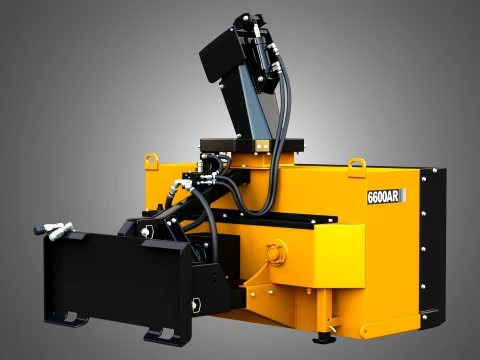 6600AR Snow Blower Compact Track - Skid Steer Loader Attachment 3D Model