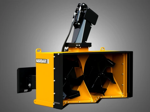 6600AR Snow Blower Compact Track - Skid Steer Loader Attachment 3D Model