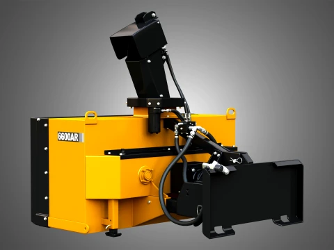 6600AR Snow Blower Compact Track - Skid Steer Loader Attachment 3D Model