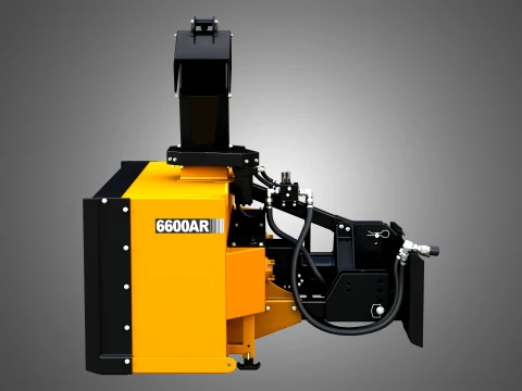 6600AR Snow Blower Compact Track - Skid Steer Loader Attachment 3D Model