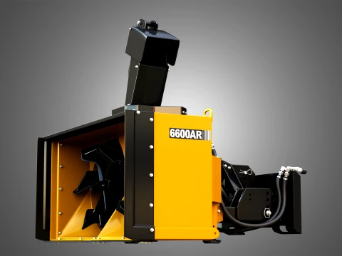 6600AR Snow Blower Compact Track - Skid Steer Loader Attachment 3D Model