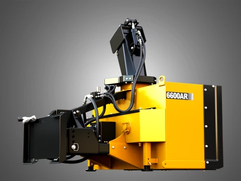 6600AR Snow Blower Compact Track - Skid Steer Loader Attachment 3D Model