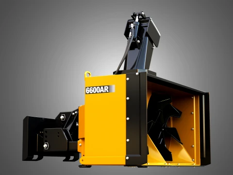 6600AR Snow Blower Compact Track - Skid Steer Loader Attachment 3D Model