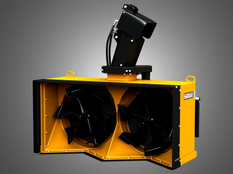 6600AR Snow Blower Compact Track - Skid Steer Loader Attachment 3D Model