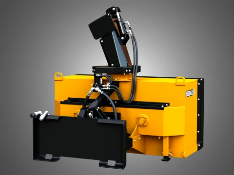6600AR Snow Blower Compact Track - Skid Steer Loader Attachment 3D Model