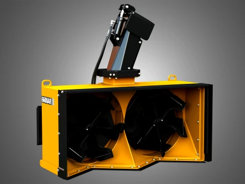 6600AR Snow Blower Compact Track - Skid Steer Loader Attachment 3D Model
