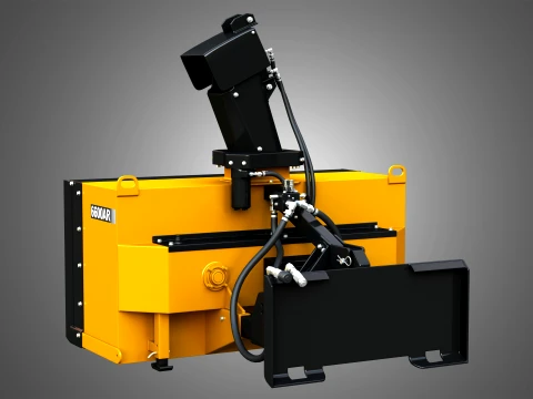 6600AR Snow Blower Compact Track - Skid Steer Loader Attachment 3D Model