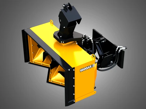 6600AR Snow Blower Compact Track - Skid Steer Loader Attachment 3D Model