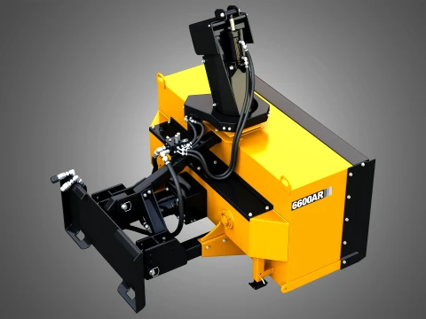 6600AR Snow Blower Compact Track - Skid Steer Loader Attachment 3D Model