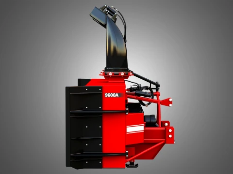 9600A Snow Blower Tractor Attachment 3D Model