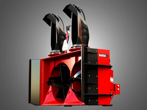 9600A Snow Blower Tractor Attachment 3D Model
