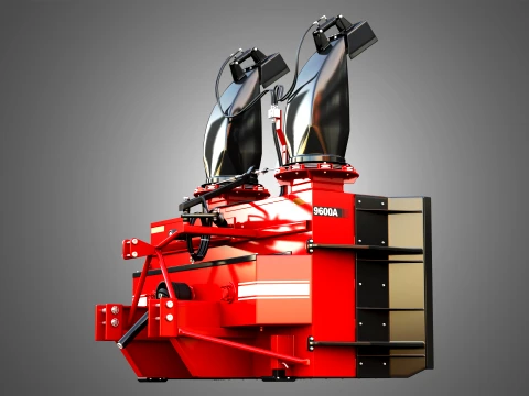 9600A Snow Blower Tractor Attachment 3D Model