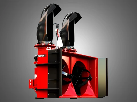 9600A Snow Blower Tractor Attachment 3D Model