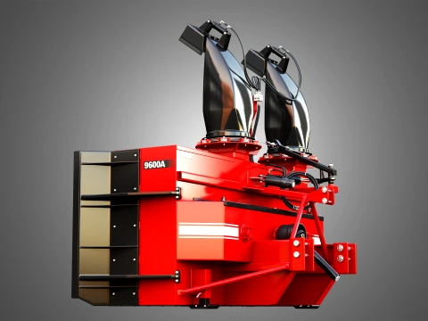 9600A Snow Blower Tractor Attachment 3D Model