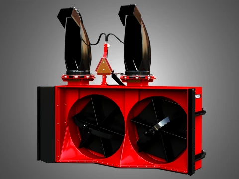 9600A Snow Blower Tractor Attachment 3D Model