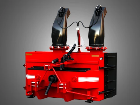 9600A Snow Blower Tractor Attachment 3D Model